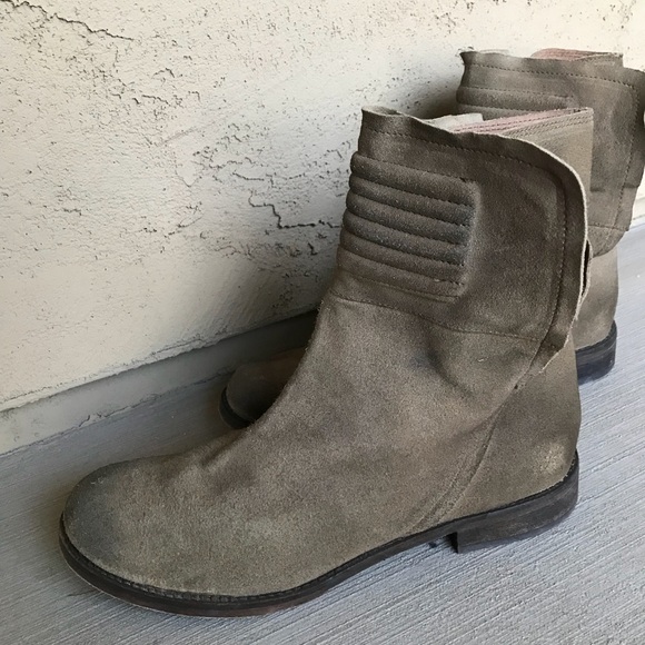 Free people suede slip on moto ankle boots size 41 - Picture 2 of 8